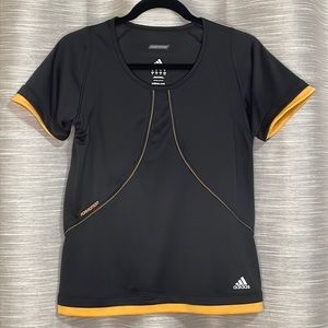 Adidas Women's Black and Gold Top